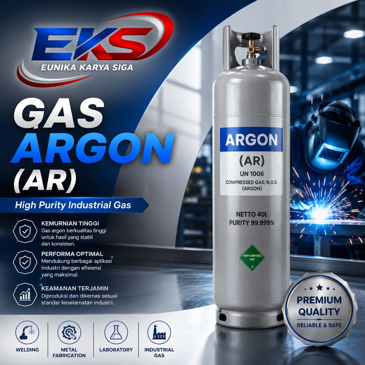 Distributor & Supplier Gas Argon